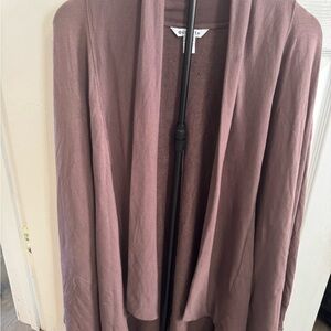 Athleta Mauve Open Front Cardigan